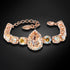 Браслет "Debesu Piliens (Golden Shadow / Light Topaz Shimmer)" с кристаллами Swarovski™